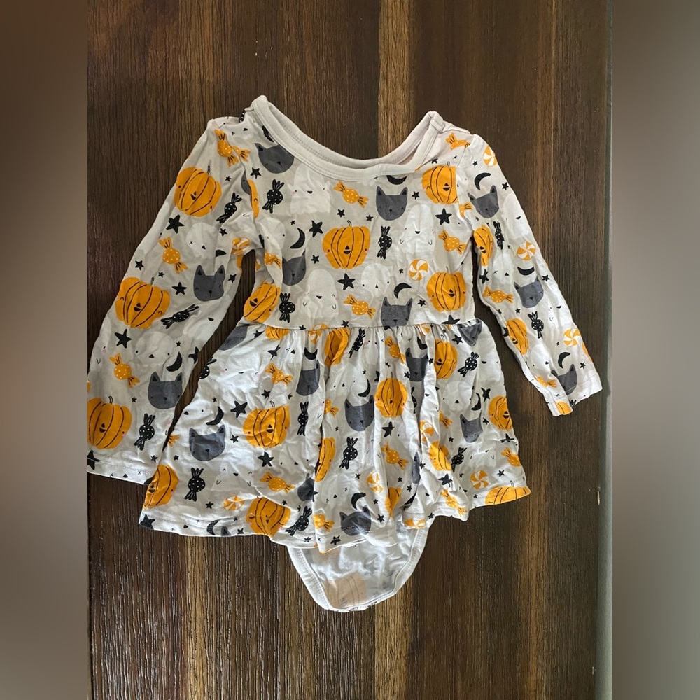 Little Sleepies Halloween Twirl Dress with Bodysuit